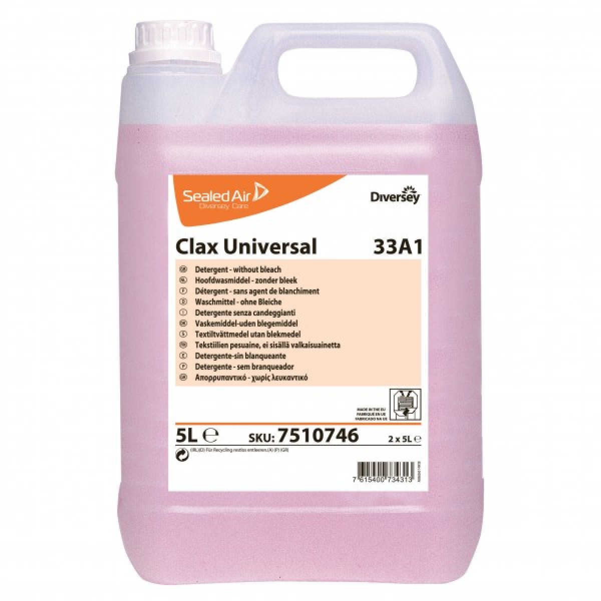 Clax Universal 33A1 detergente capi delicati 5lt. - 2 ta x ct