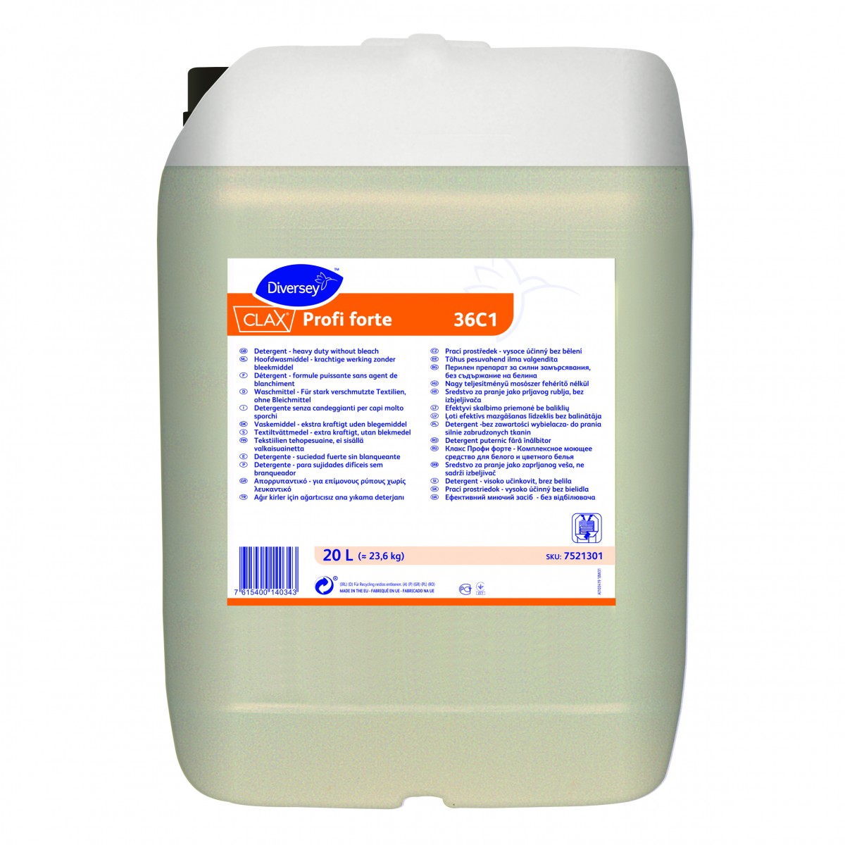 Clax Profi forte 36C1 detergente strutturato acque dure 20 l