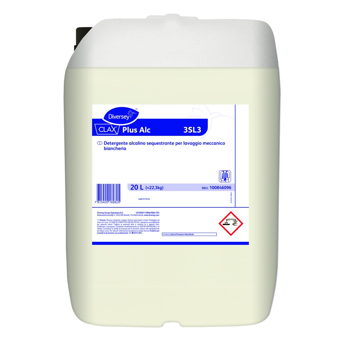 Clax Plus ALC 3SL3 detergente alcalino seques. 20lt.