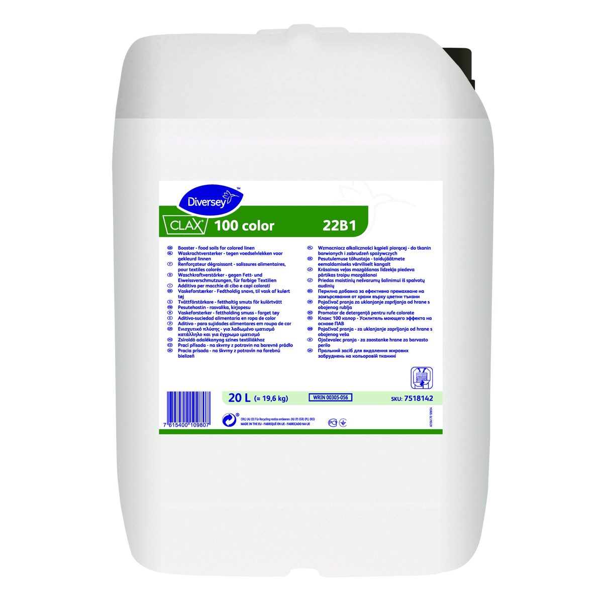 Clax 100 Color 22B1 detergente tensioattivo no sbianc. 20 lt