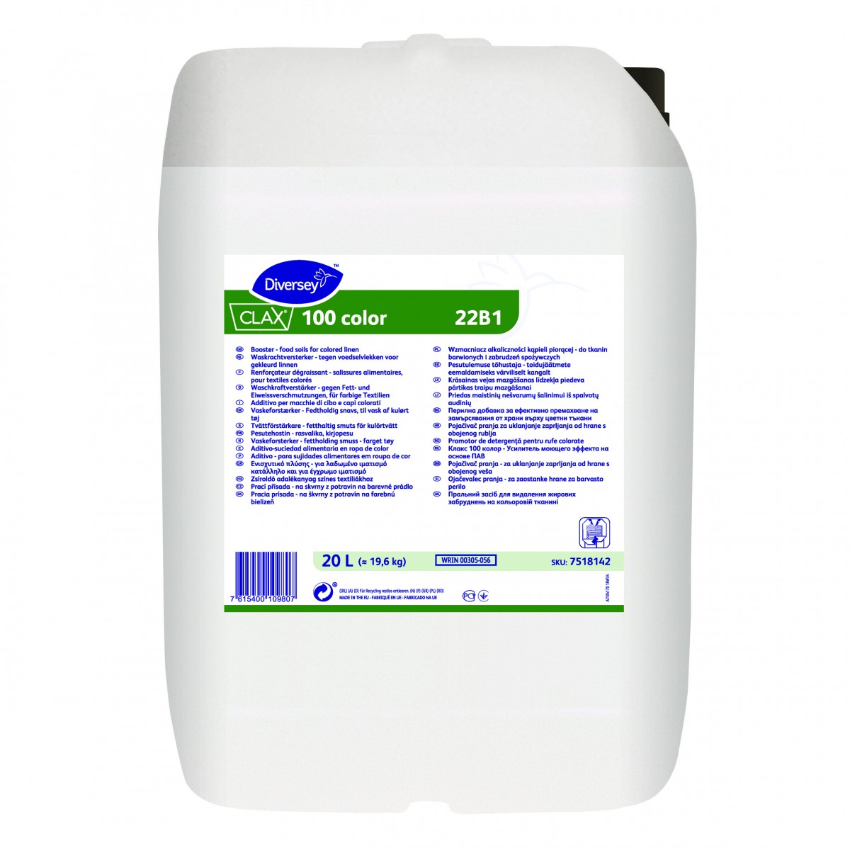 Clax 100 Color 22B1 detergente tensioattivo no sbianc. 20 lt