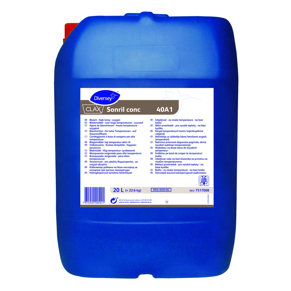 Clax Sonril conc. 40A1 candeggiante ossigeno 20 lt