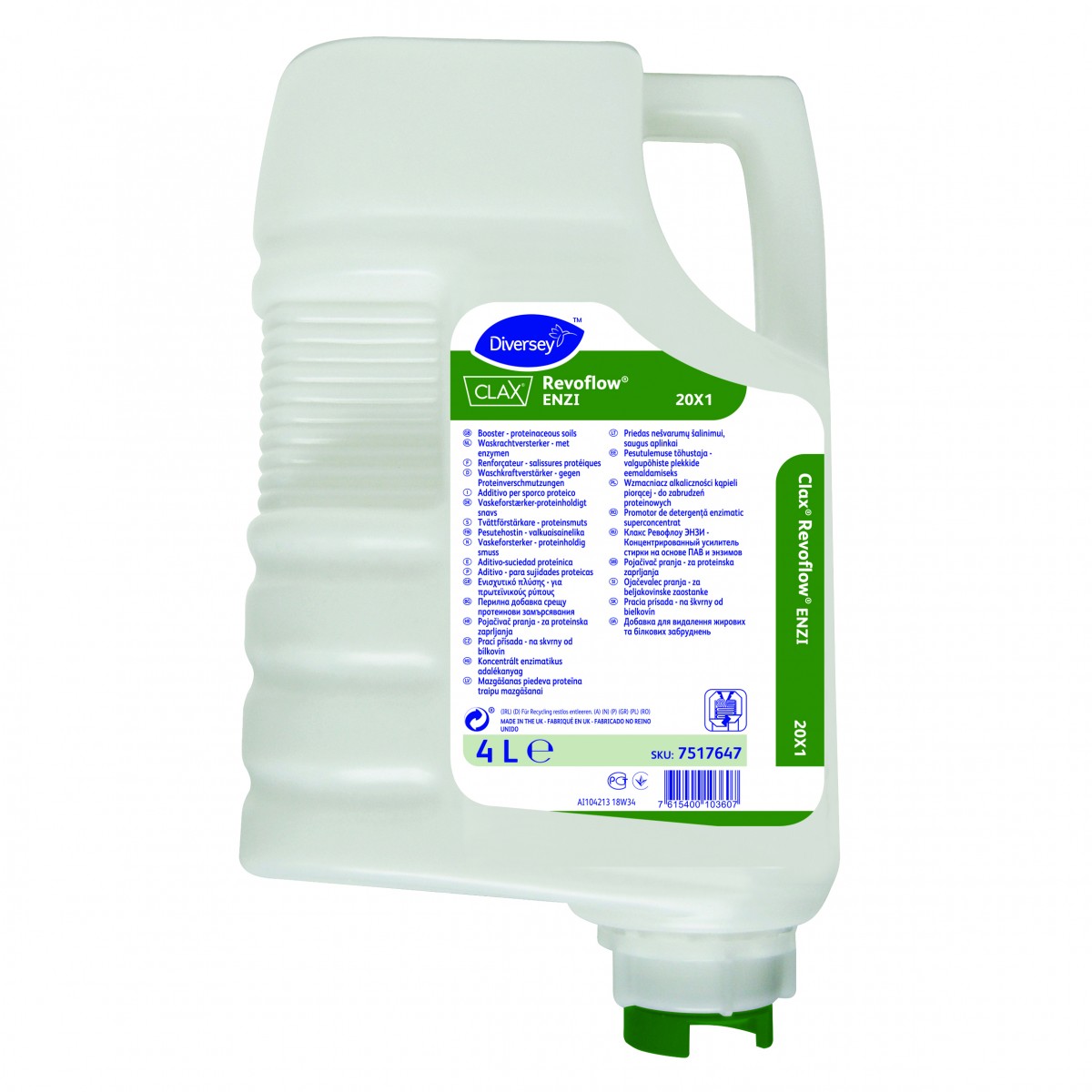 Clax Revoflow Enzi detergente enzimatico 4 lt - 3 pz x ct