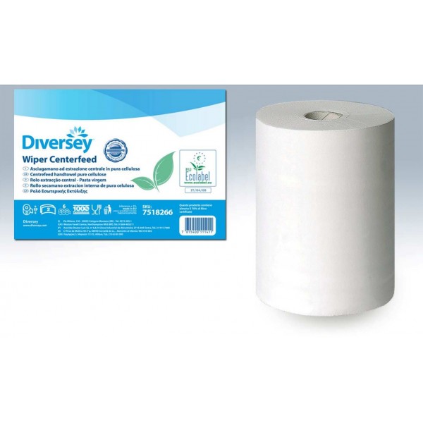 Asciugamano a rotolo EC pura cellulosa 2v 150 mt d.20 cm - 6 pz x ct