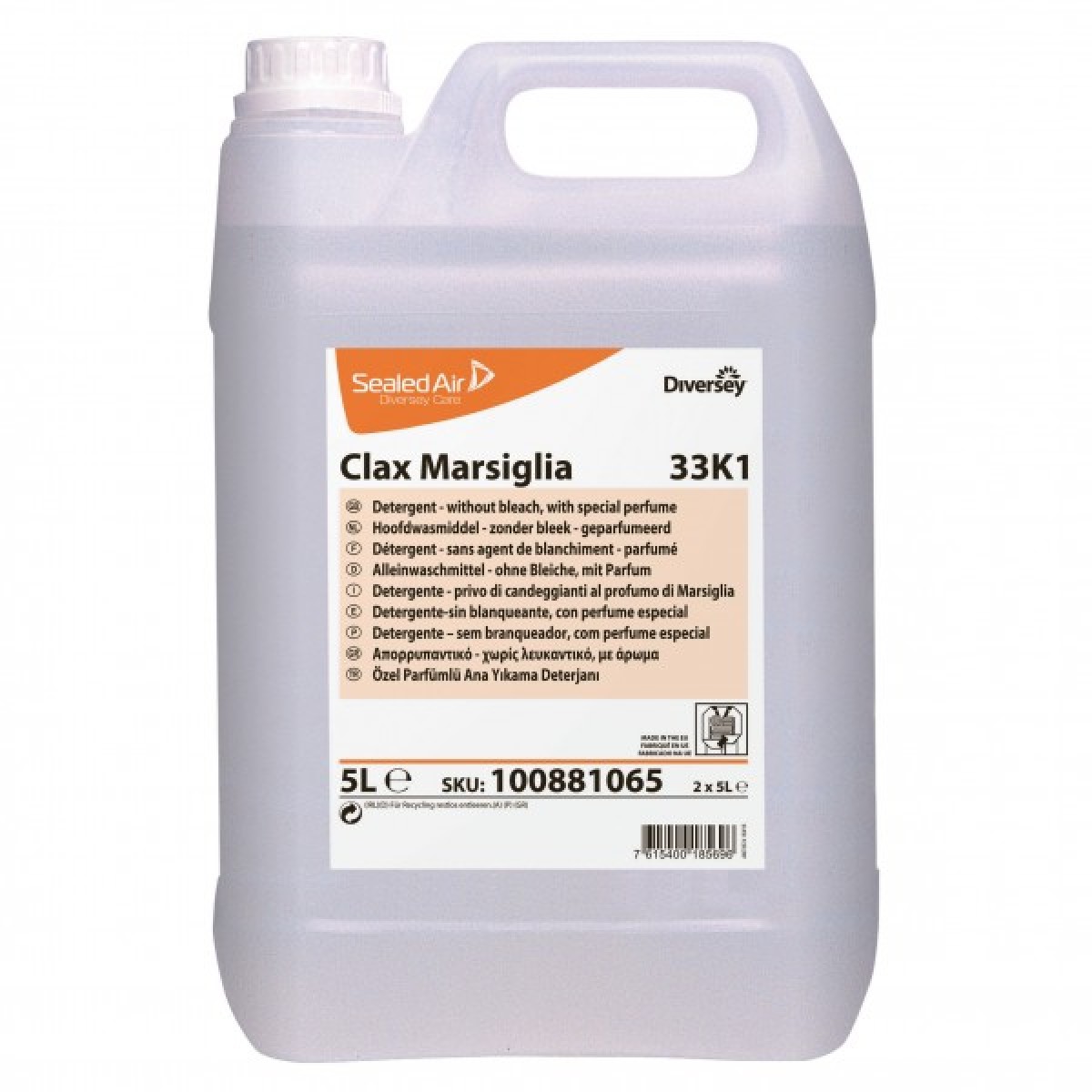 Clax Marsiglia detergente liquido lt.5 - 2 ta x ct