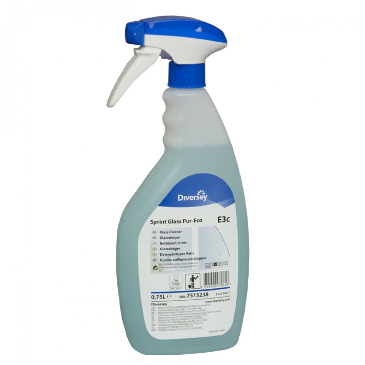 Taski Sprint Glass Pur-Eco deterg. vetri e multiuso 750 ml - 6 pz x ct