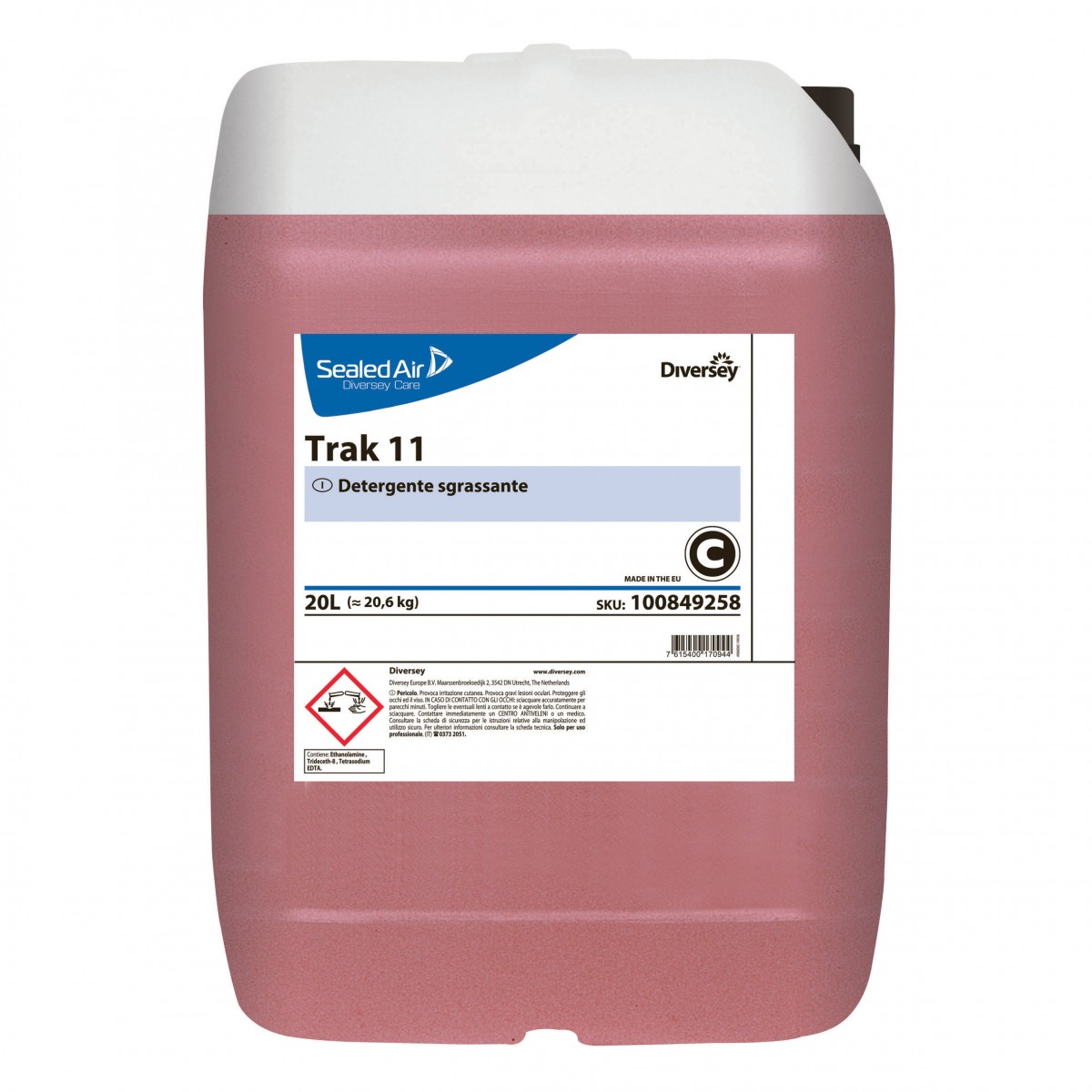Trak 11 detergente sgrassante industriale base acquosa 20 l