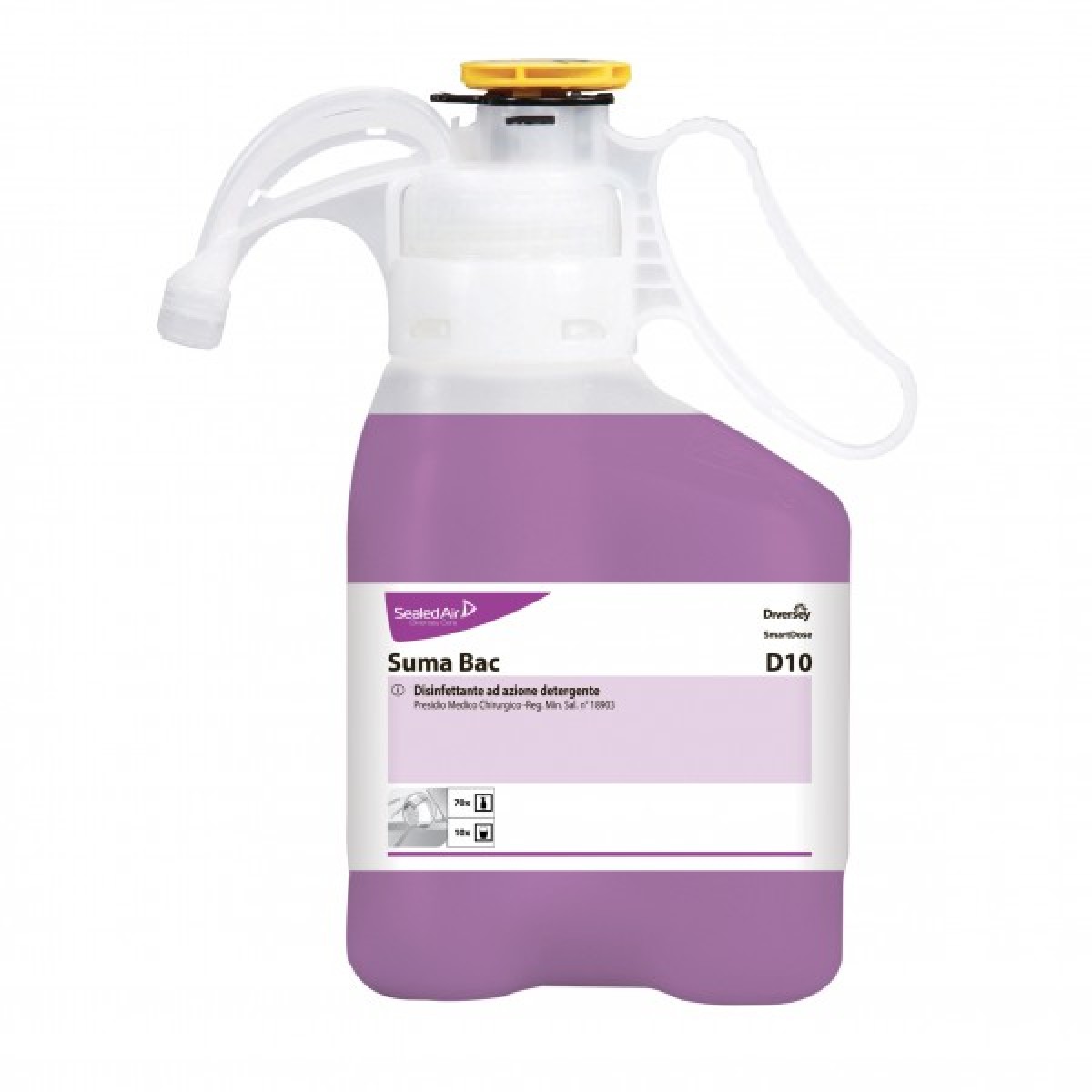 Suma Bac D10 SmartDose disinfettante detergente 1,4 lt - 2 pz x ct