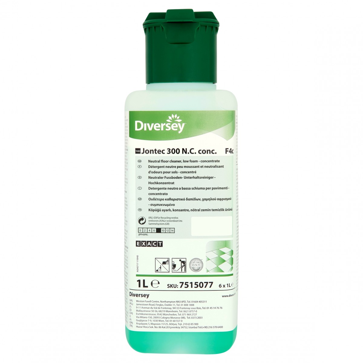 Taski Jontec 300 NC conc. detergente pavimenti - tappo 10 ml - 6 pz x ct