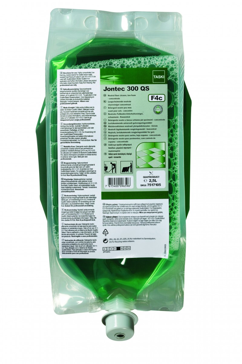 Taski Jontec 300 QS detergente neutro pavimenti 2,5 lt - 2 pz x ct