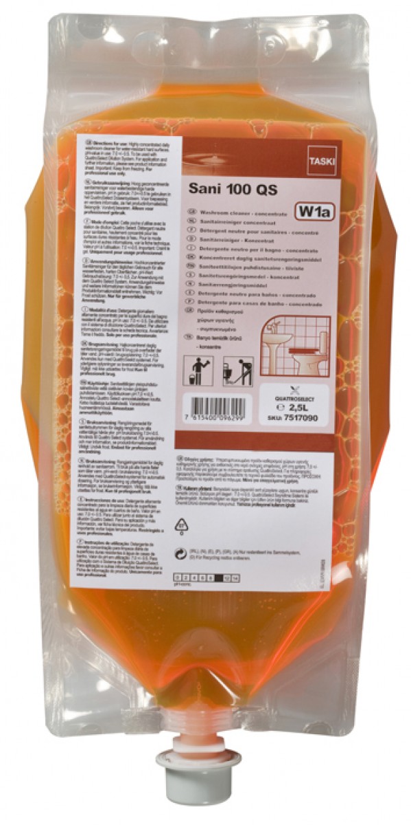 Taski Sani 100 QS det.conc.neutro bagno 2,5 lt - 2 pz x ct