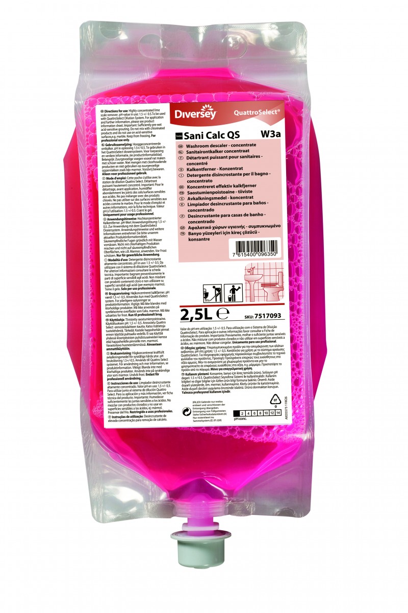Taski Sani Calc QS deterg. disincrostante acido bagno 2,5 lt - 2 pz x ct