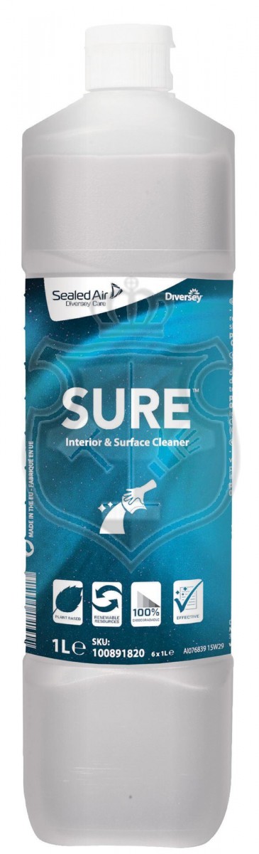 SURE Interior&Surface Cleaner deterg.multiuso flac.1lt. - 6 pz x ct