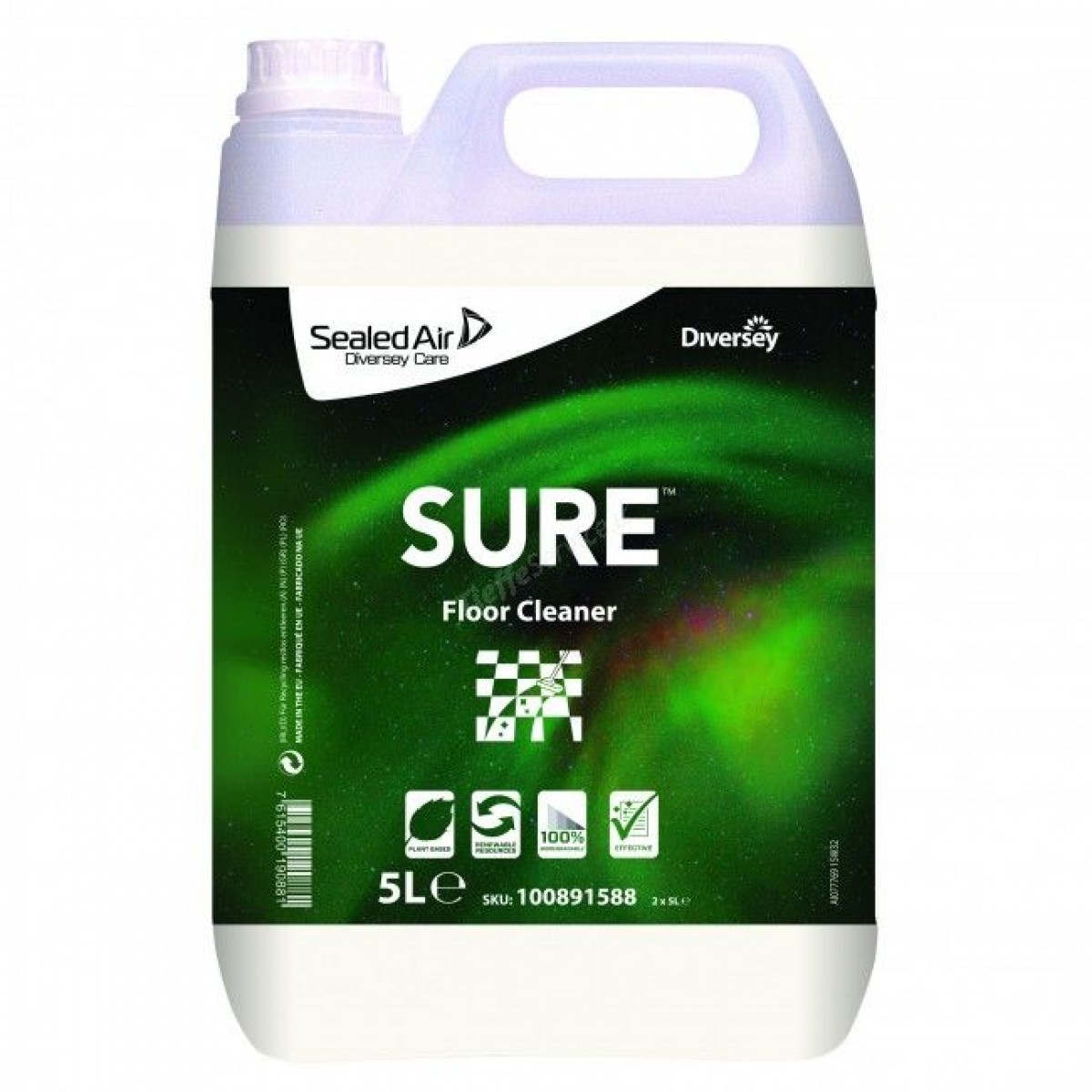 SURE Floor Cleaner deterg.a bassa schiuma pavimenti ta.5lt. - 2 ta x ct