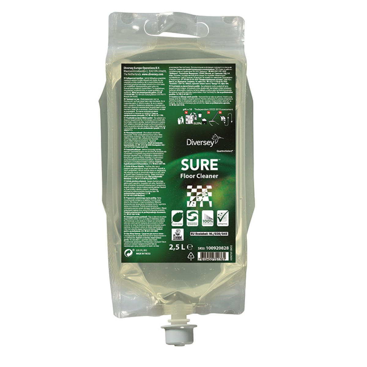 SURE Floor Cleaner QS - 2 pz x ct