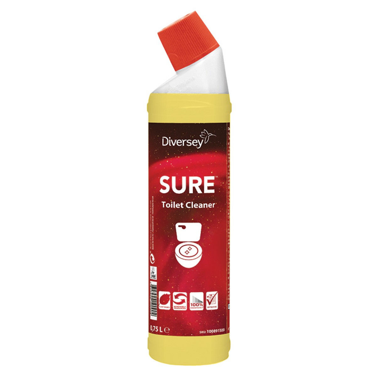 SURE Toilet Cleaner detergente anticalcare WC 750 ml - 6 pz x ct