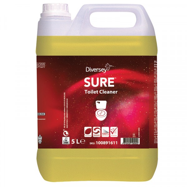 SURE Toilet Cleaner detergente anticalcare WC ta 5 lt - 2 ta x ct