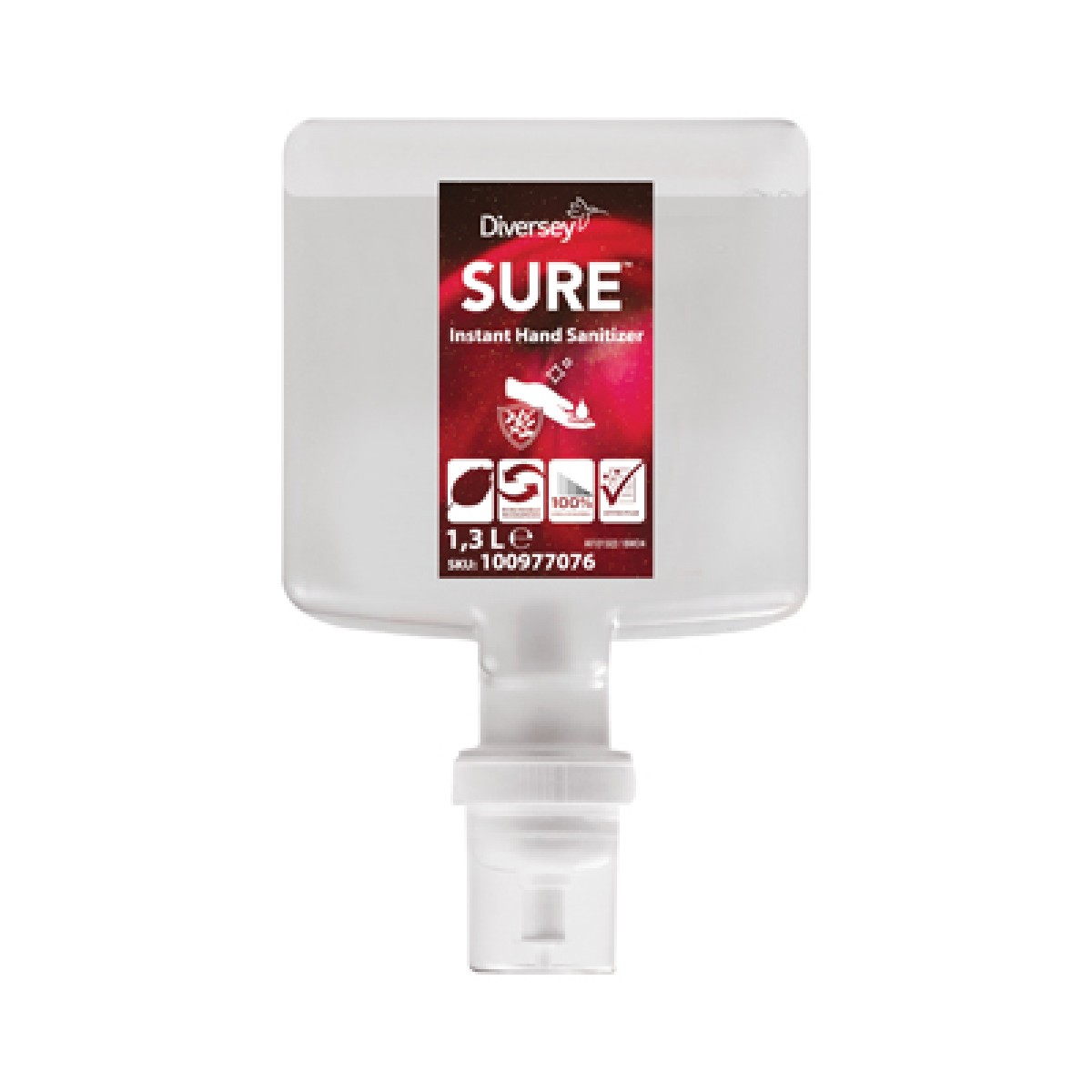 SURE Instant Hand Sanitizer disinf. mani Intellicare 1,3 lt - 4pz x ct