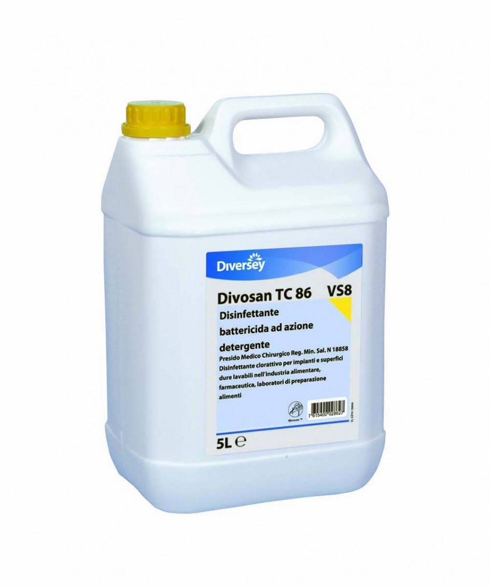 Divosan TC 86 VS8 detergente disinfettante cloro 5 lt - 2 ta x ct
