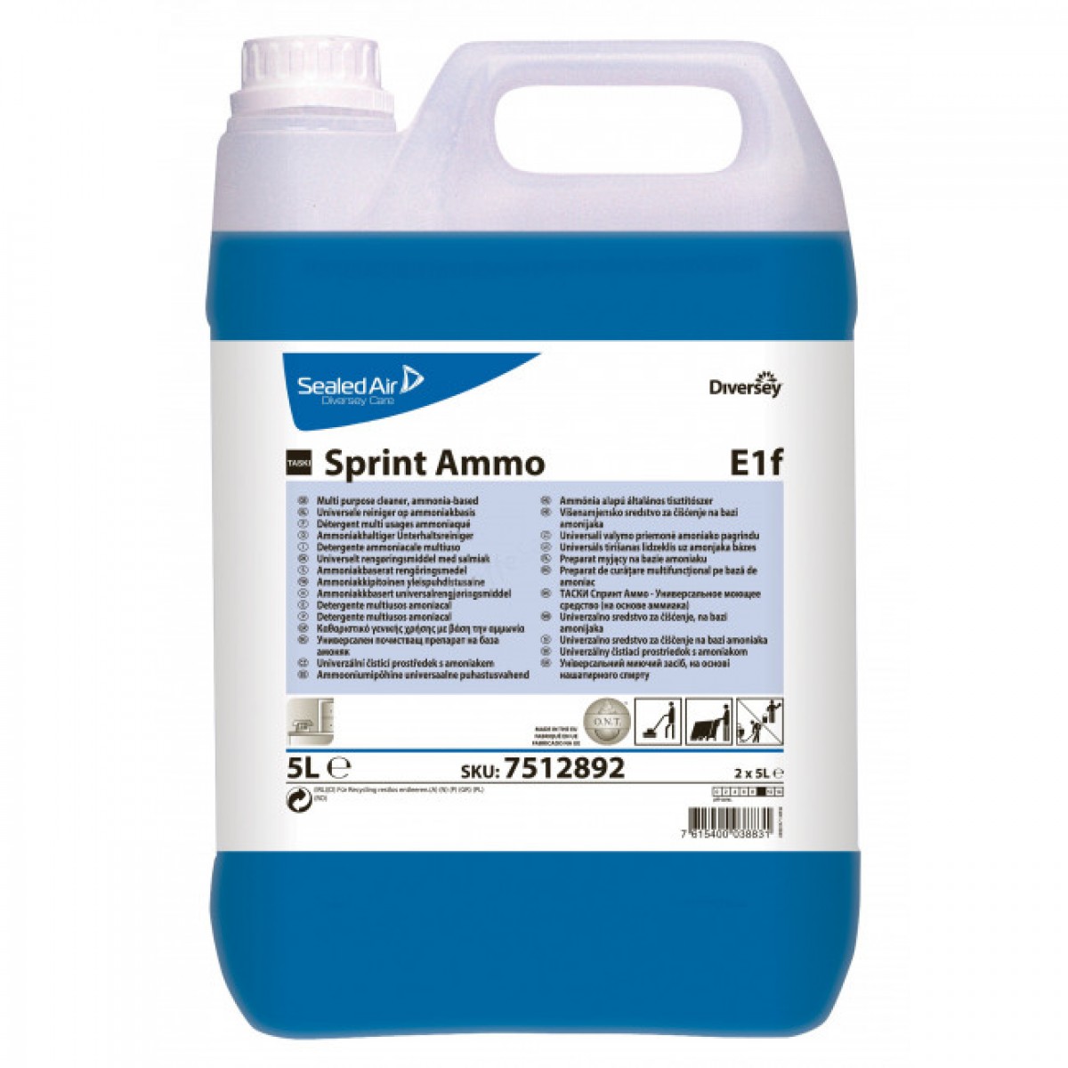 Taski Sprint Ammo Plus detergente ammoniacale ta 5 lt - 2 ta x ct