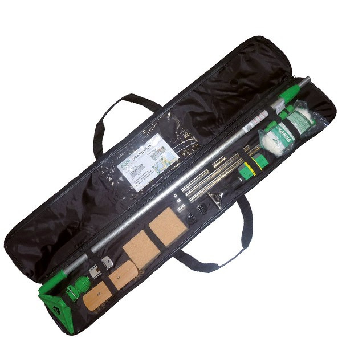 Kit pulizia vetri TranSet completo con borsa traporto