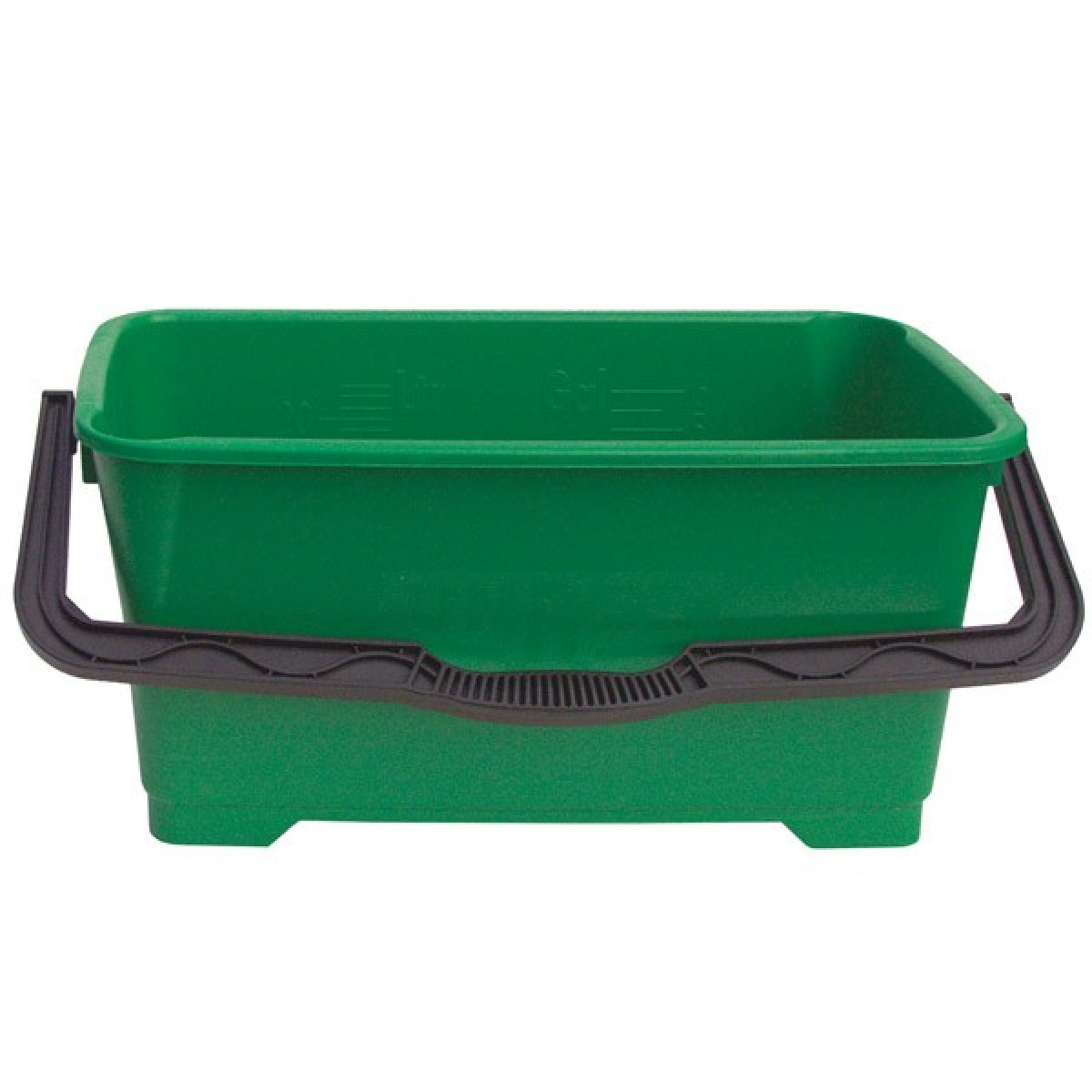 Secchio rettangolare 28 lt verde pulizia vetri