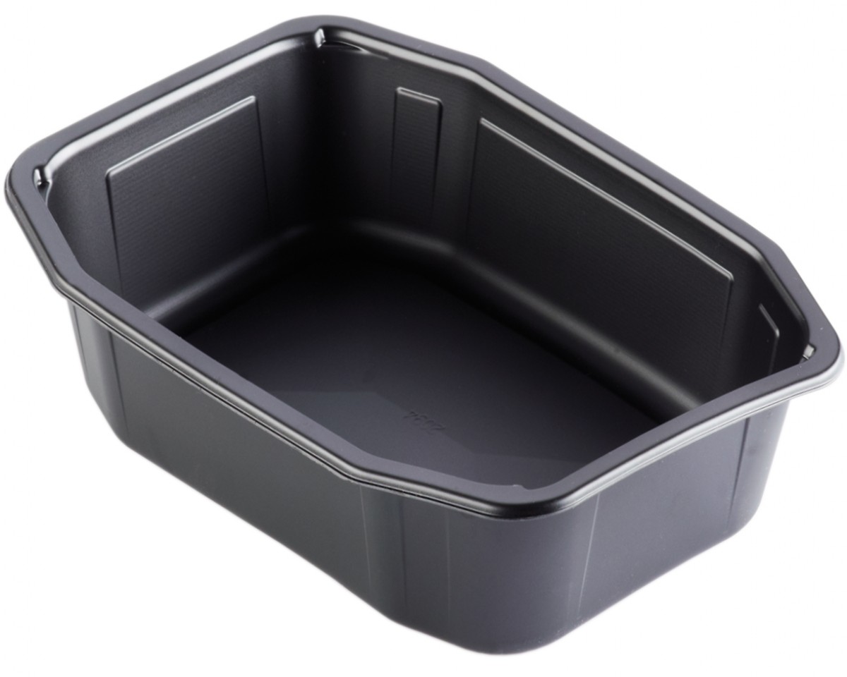 Vaschetta PP nero HMR 1 scomp. 1395 ml 215x148x70 mm - 232 pz x cf