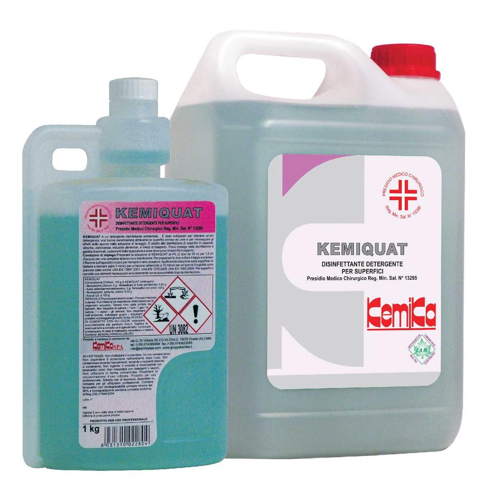 Kemiquat disinfettante detergente superfici 5 kg