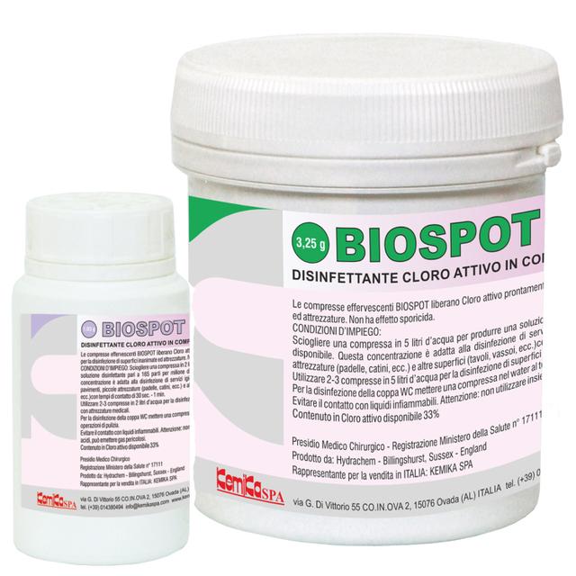 Biospot disinfettante cloro PMC pastiglie 3,25 gr. 30 pz ES