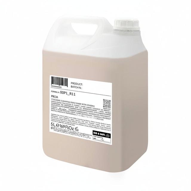 Sapone liquido Prija vitalizzante ginseng 5 lt - ct 2 ta
