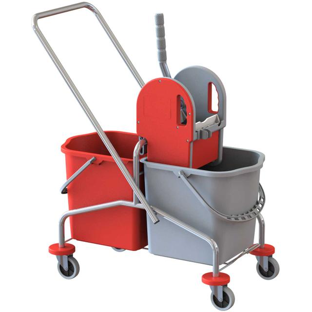 Carrello mop 2x25 Eco-Pro grigio rosso