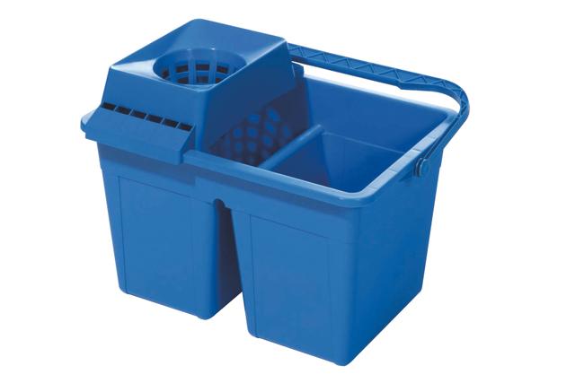 Secchio mop con strizzatore 15 lt blu 2 vasche
