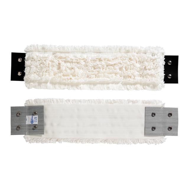 Frangia lavaggio cotone nylon Elparoll bottoni bia 45X10 cm