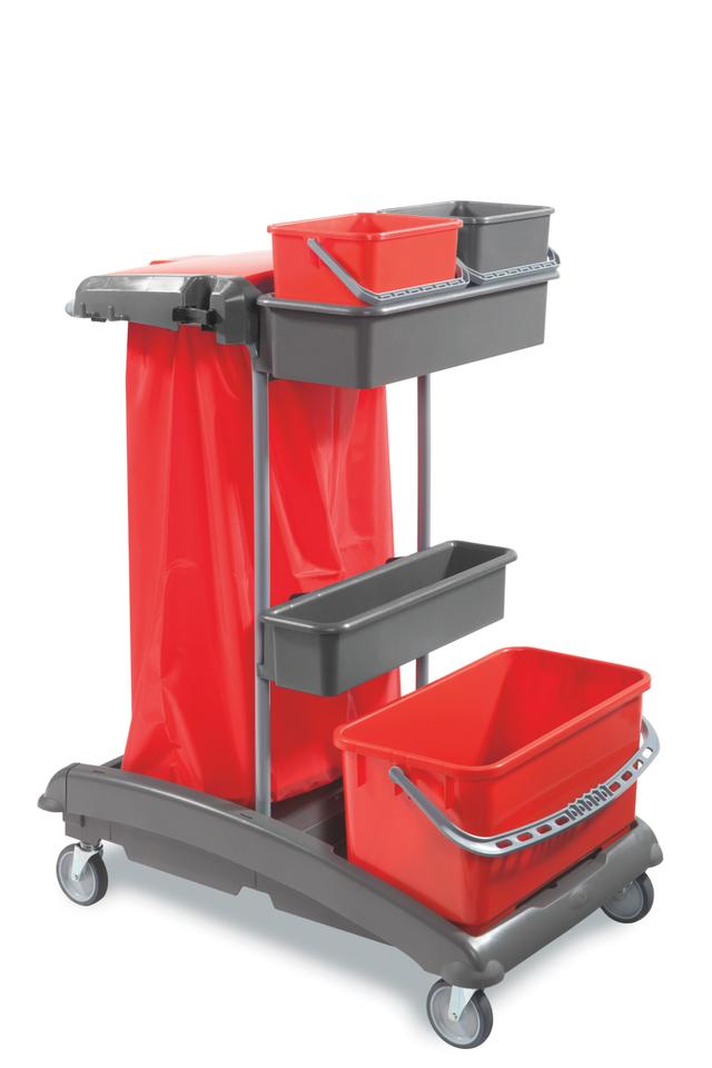 Carrello Idea Top 4 portasacco secchio 22lt. + 2 secchi 6lt.