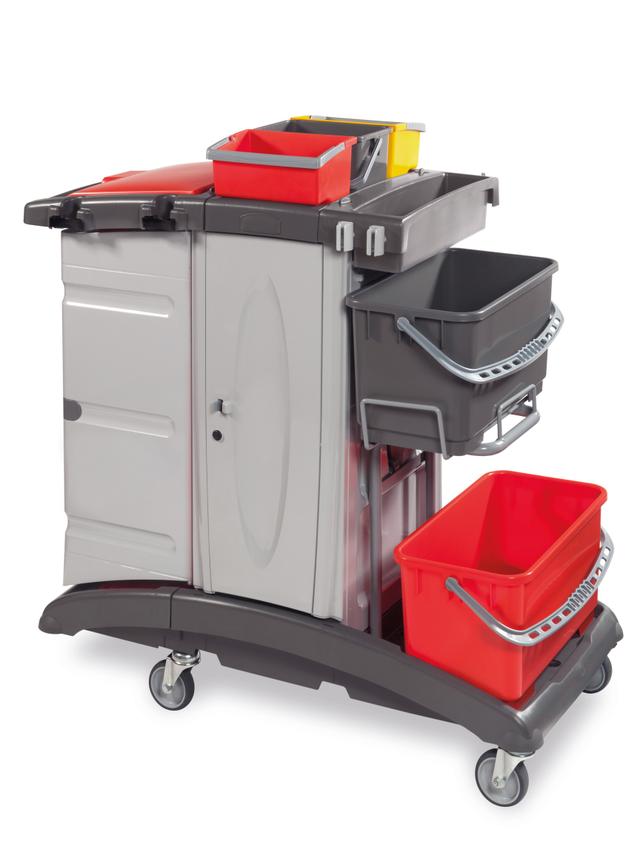 Carrello MX Top 500 chiuso con secchi preimpregnazione