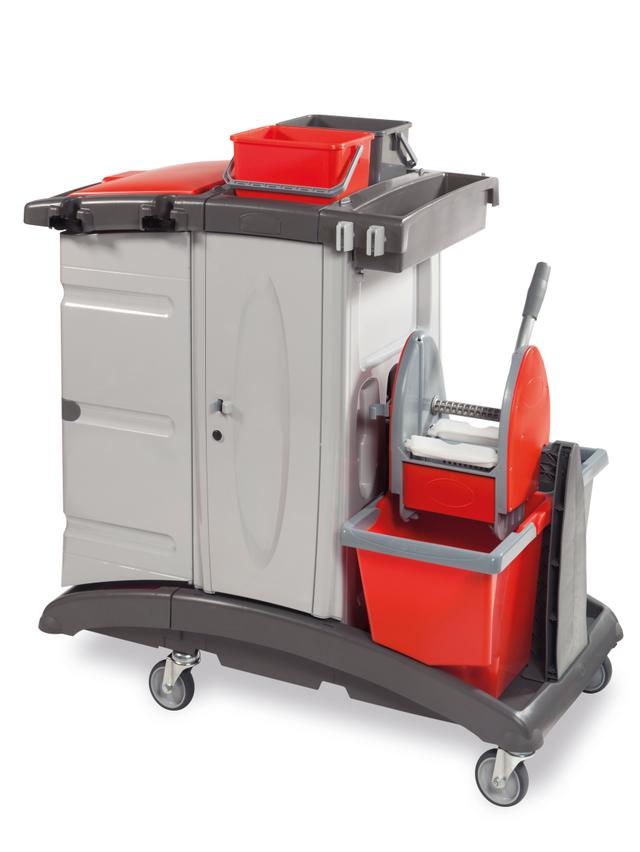 Carrello MX Top 303 chiuso con pressa mop