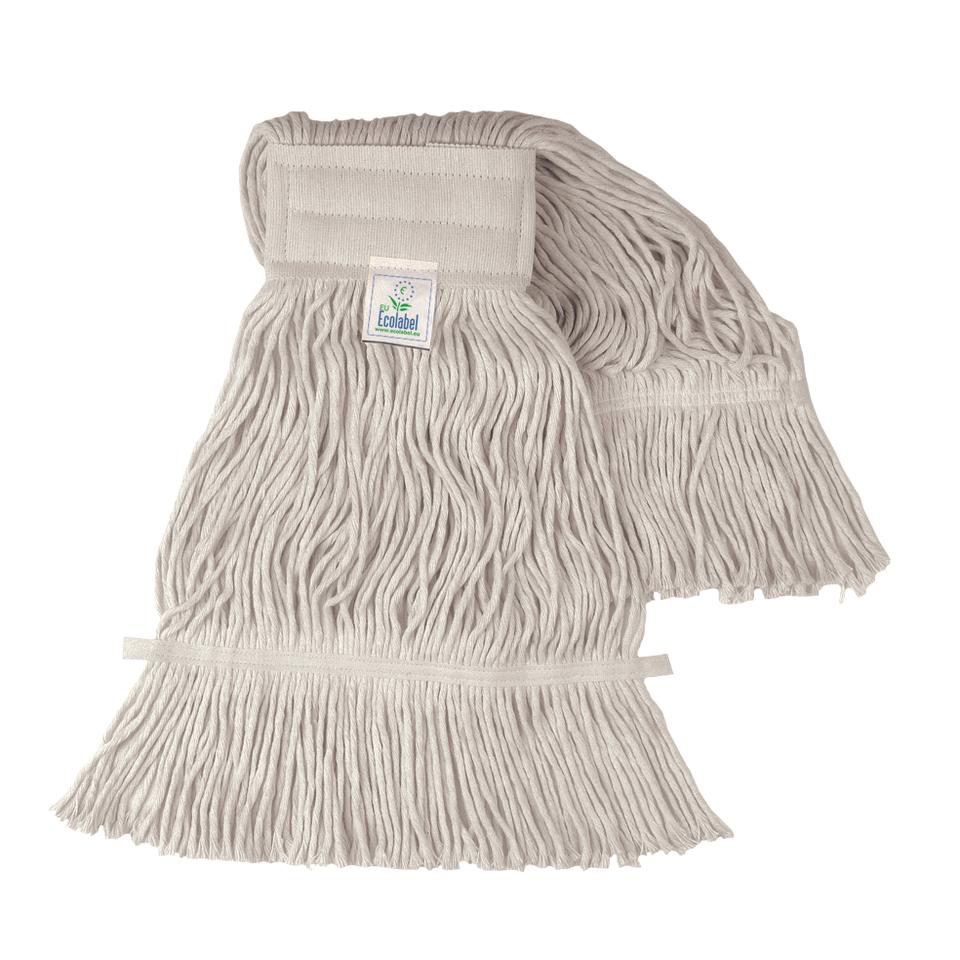 Mop cotone 400 gr. pinza con banda Ecolabel