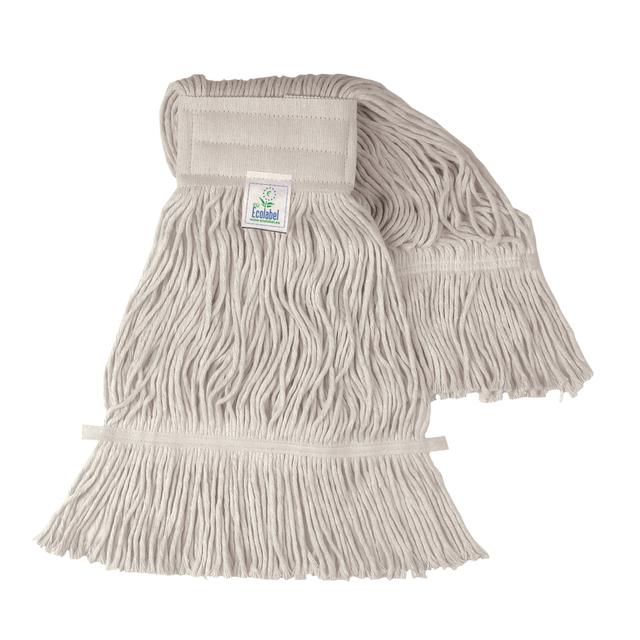 Mop cotone 400 gr. pinza con banda Ecolabel