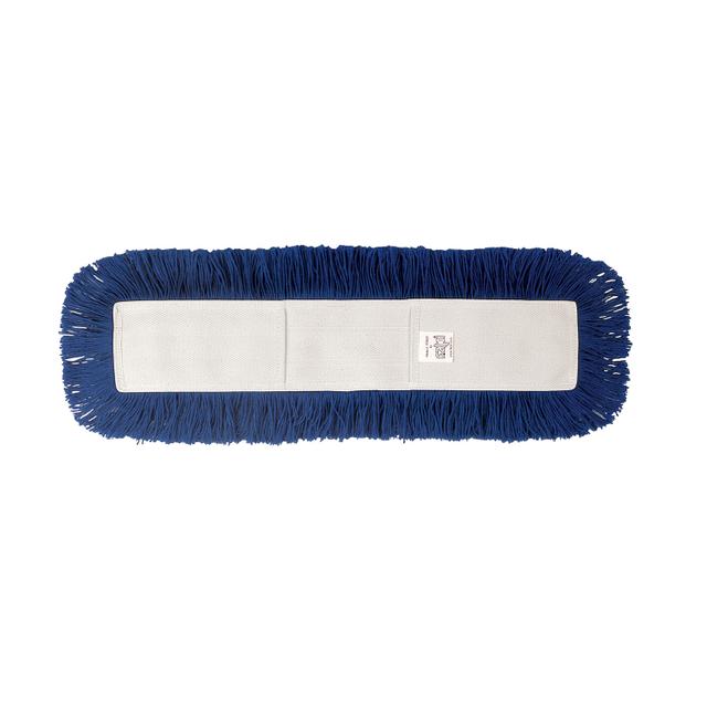 Frangia scopatura sintetica blu 100 cm tasche