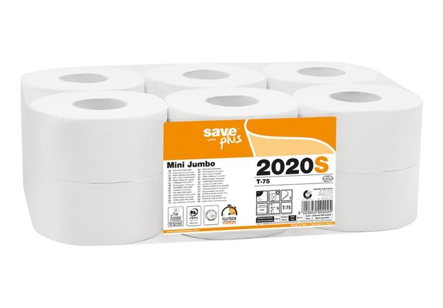 Carta igienica mini jumbo Save - 2 v 150 M 1000 str - 12 pz x ct