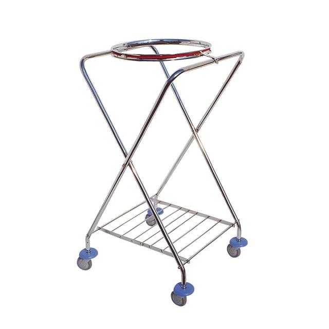 Carrello a X cromato senza coperchio