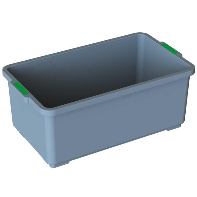 Vasca da 18 lt con tassello verde
