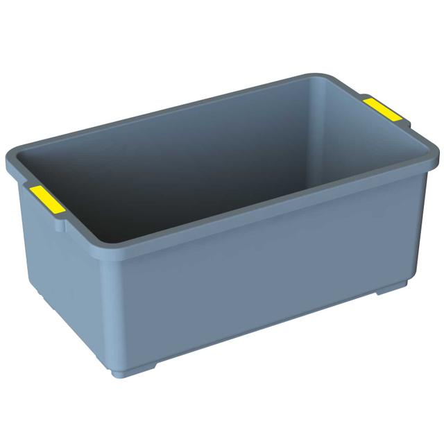 Vasca da 18 lt con tassello giallo