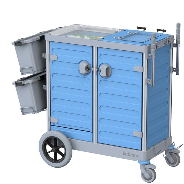 Carrello Kubi 2 Pro Big Foot colore grigio/azzurro