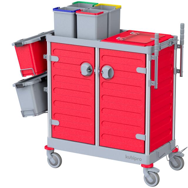 Carrello Kubi 1 PRO colore grigio/rosso