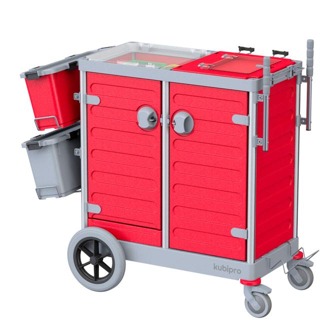 Carrello Kubi 2 Pro Big Foot colore grigio/rosso