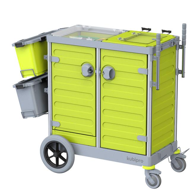 Carrello Kubi 2 Pro Big Foot colore grigio/lime