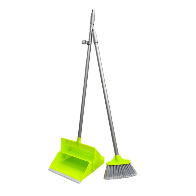 Paletta a ribalta con scopino colore lime