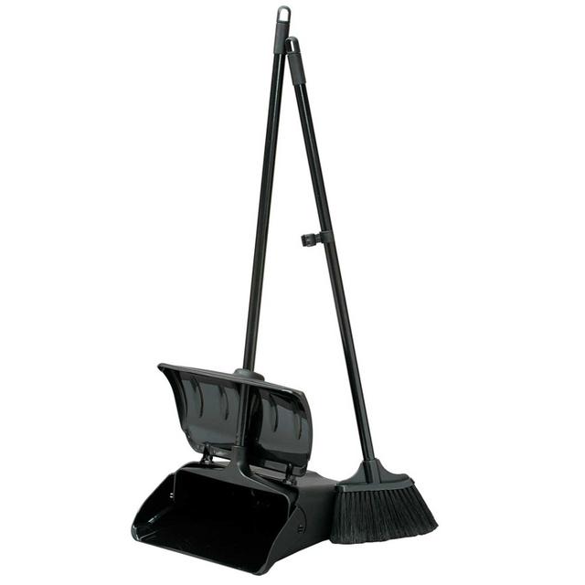 Paletta ergonomica a ribalta con scopino colore nero