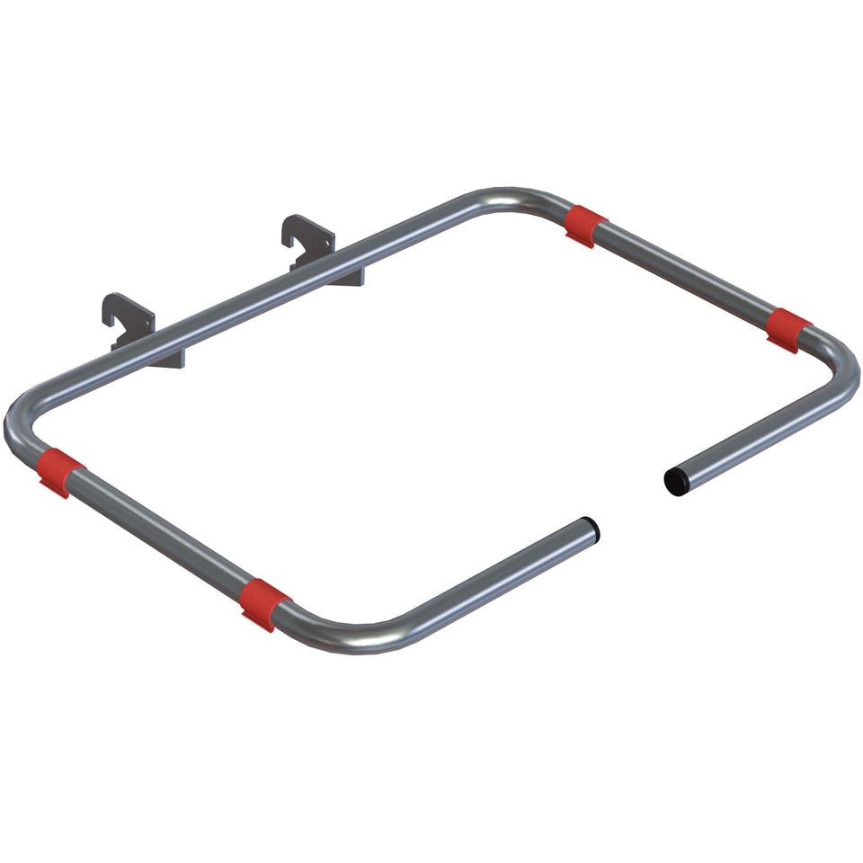 Reggisacco 120 lt inox con clips